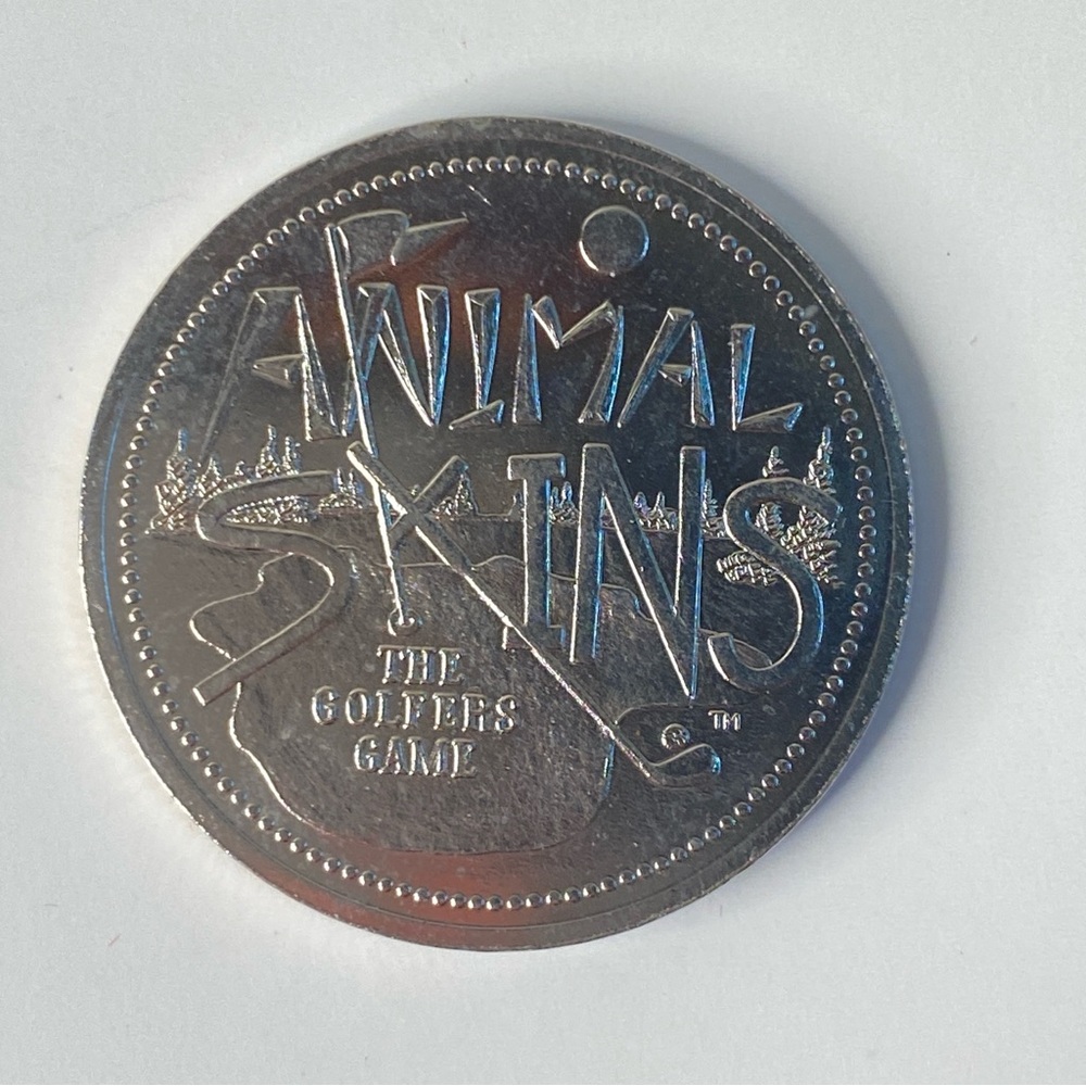 Animal Skins Golf Collectible Brass Coin – Water Ball-Russ